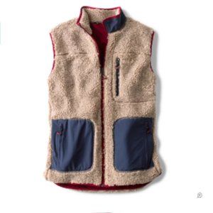 Orvis  Men's Sherpa Woven Contrast Vest NEW